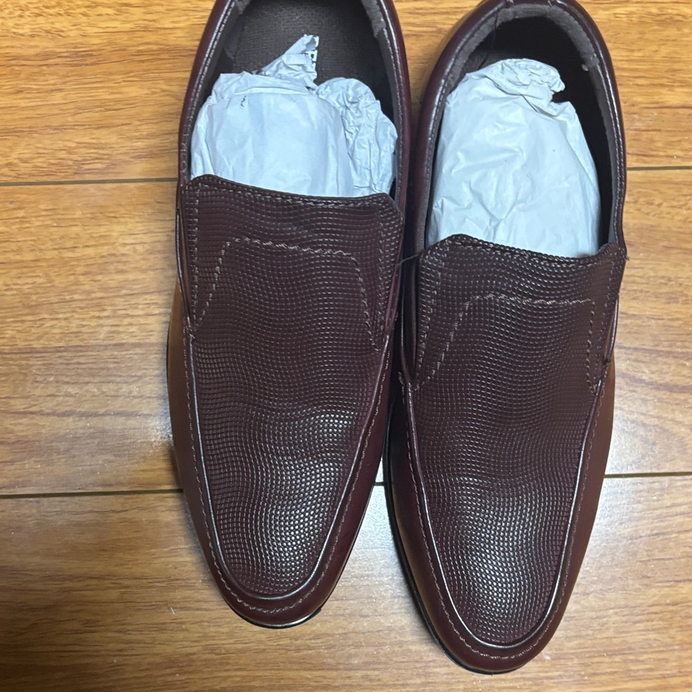 Deer Stags Brown Textured Boy’s Loafers